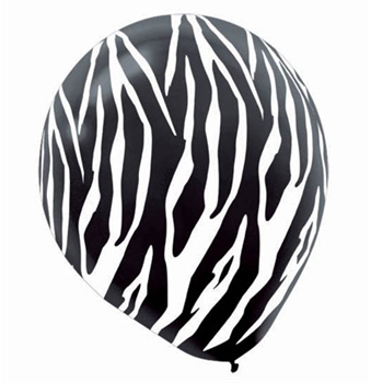 Zebra Print Balloons | Sweet 16 Party Store