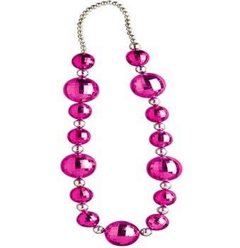 Jumbo Pink Bead Necklace