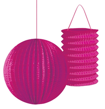 Set of 2 Pink Party Lanterns