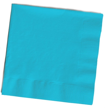 Solid Turquoise Cocktail Napkins