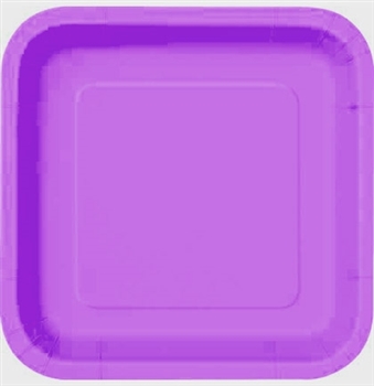 Purple Square Plates