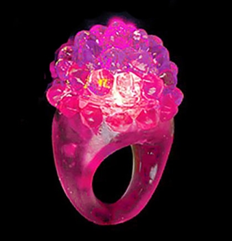 Light Up Pink Bumpy Ring