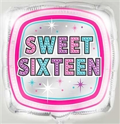 Sweet 16 Square Mylar Balloon