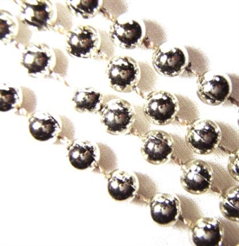 4 Dozen Silver Metallic Beads