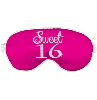 Sweet 16 Hot Pink Sleep Mask