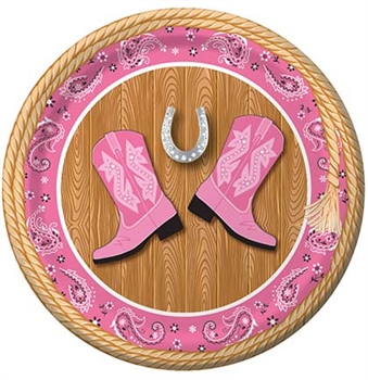 Pink Western Plates