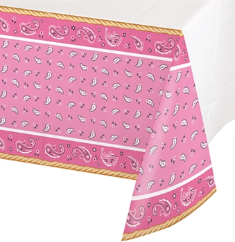 Pink Cowgirl Table Cover