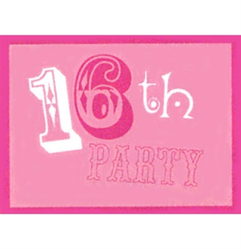 16th Party Birthday Invitations