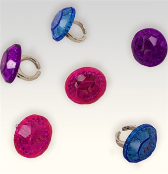 Set of 6 Jewel Rings