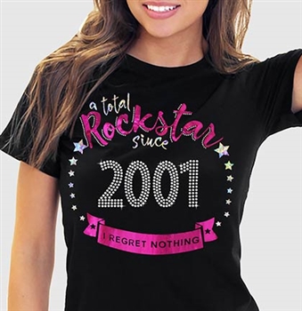 Total Rockstar Since 2001 Tee | Sweet 16 Shirts