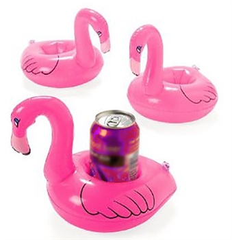 Set of 4 Inflatable Flamingo Coasters
