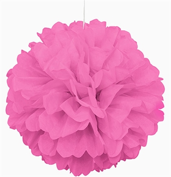 Giant Pink Fluffy Pouf