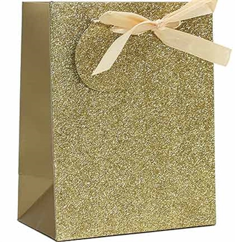 Gold Glitter Gift Bag