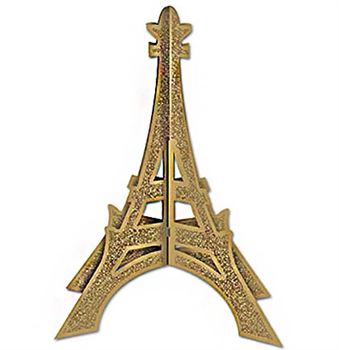 Glitter Gold Eiffel Tower Centerpiece