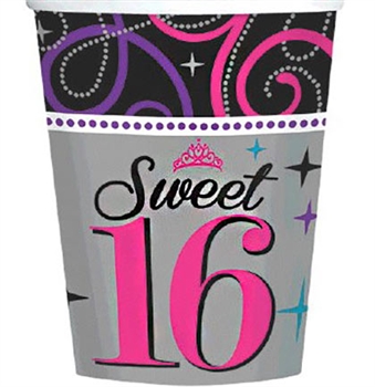 Sweet 16 Celebrations Cups