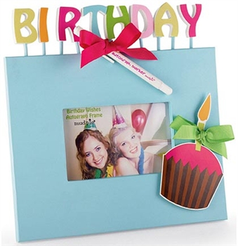Birthday Autograph Frame: Aqua