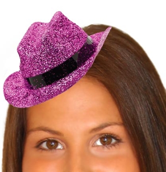 Pink Glitter Mini Cowboy Hat | Sweet 16 