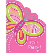 Sparkle Butterfly Invitations