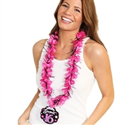 Pink Sweet 16 Tropical Sparkle Lei