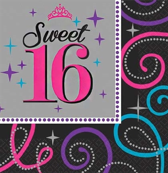 Sweet 16 Celebration Napkins