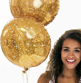 Gold Sparkle Mylar Balloon