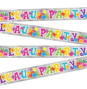Luau Party Foil Banner: 9 Ft