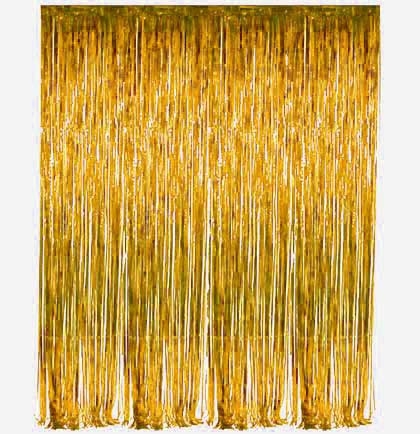 Gold Fringe Curtain  Sweet 16 Party Decorations & Supplies