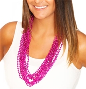 12pc Pink Metallic Beads
