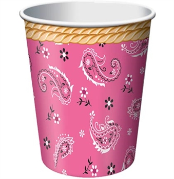 Pink Western Party Cups