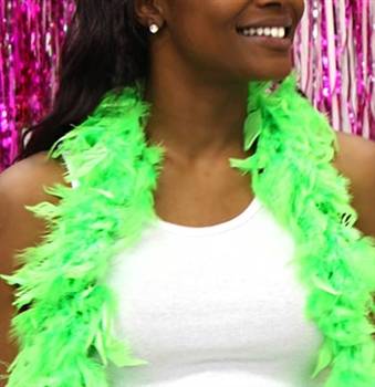 Fluffy Feather Boa: Lime Green | Sweet 16 Feather Boas