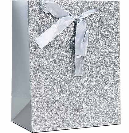 Silver Glitter Gift Bag | Sweet Sixteen