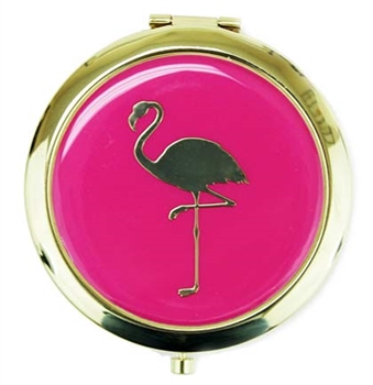 Flamingo Pink & Gold Compact