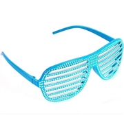 Turquoise Bling Shutter Sunglasses