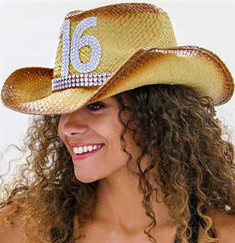 Western Straw 16 Hat